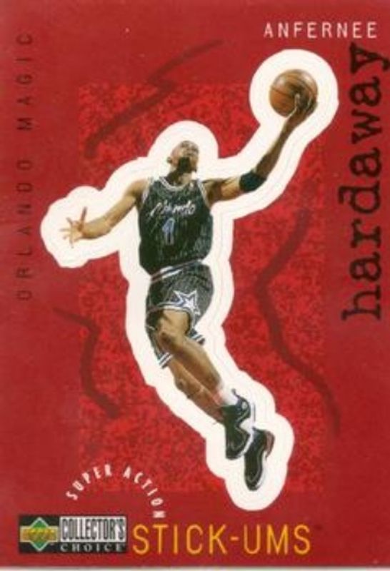 Anfernee Hardaway 1997 Collector's Choice #S19 Super Action Stick 'Ums RAW