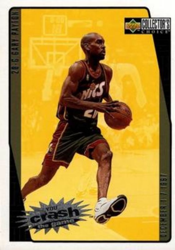 Gary Payton 1997 Collector's Choice #C25a You Crash the Game Scoring RAW