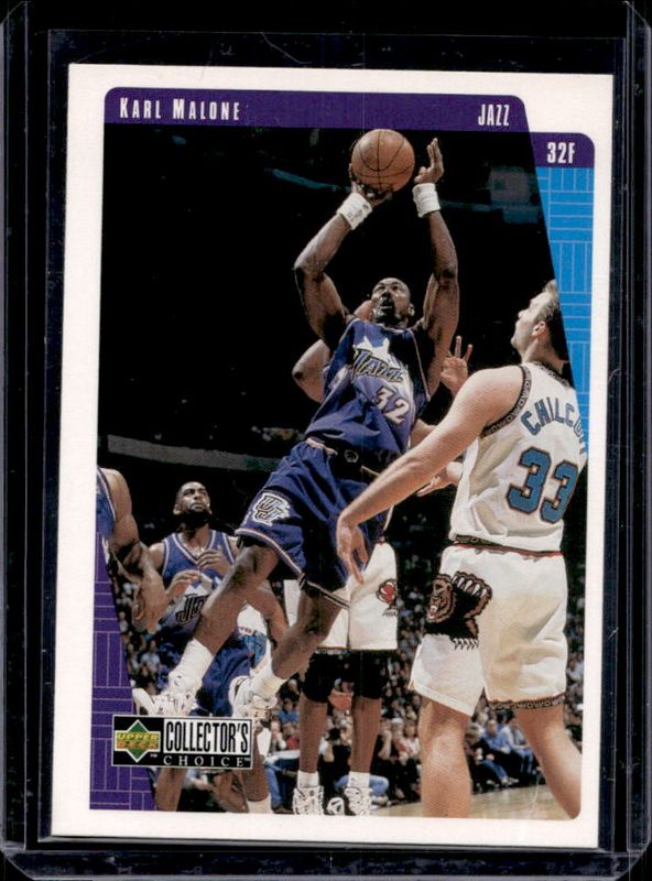 Karl Malone 1997 Collector's Choice #142 Base RAW