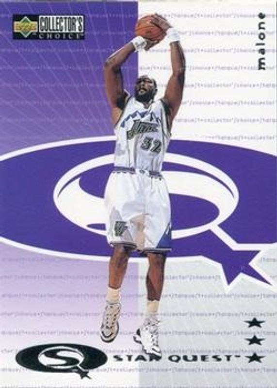 Karl Malone 1997 Collector's Choice #SQ157 StarQuest RAW