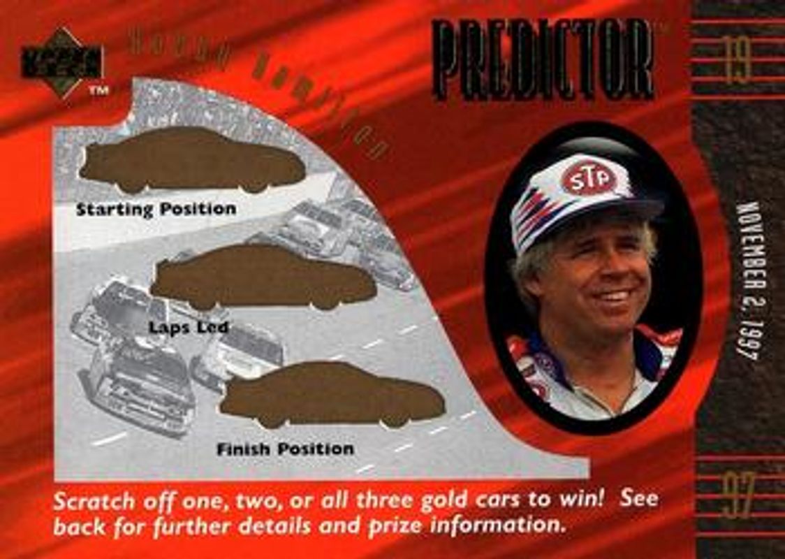 1997 Upper Deck Road to the Cup #+26 Predictor Plus