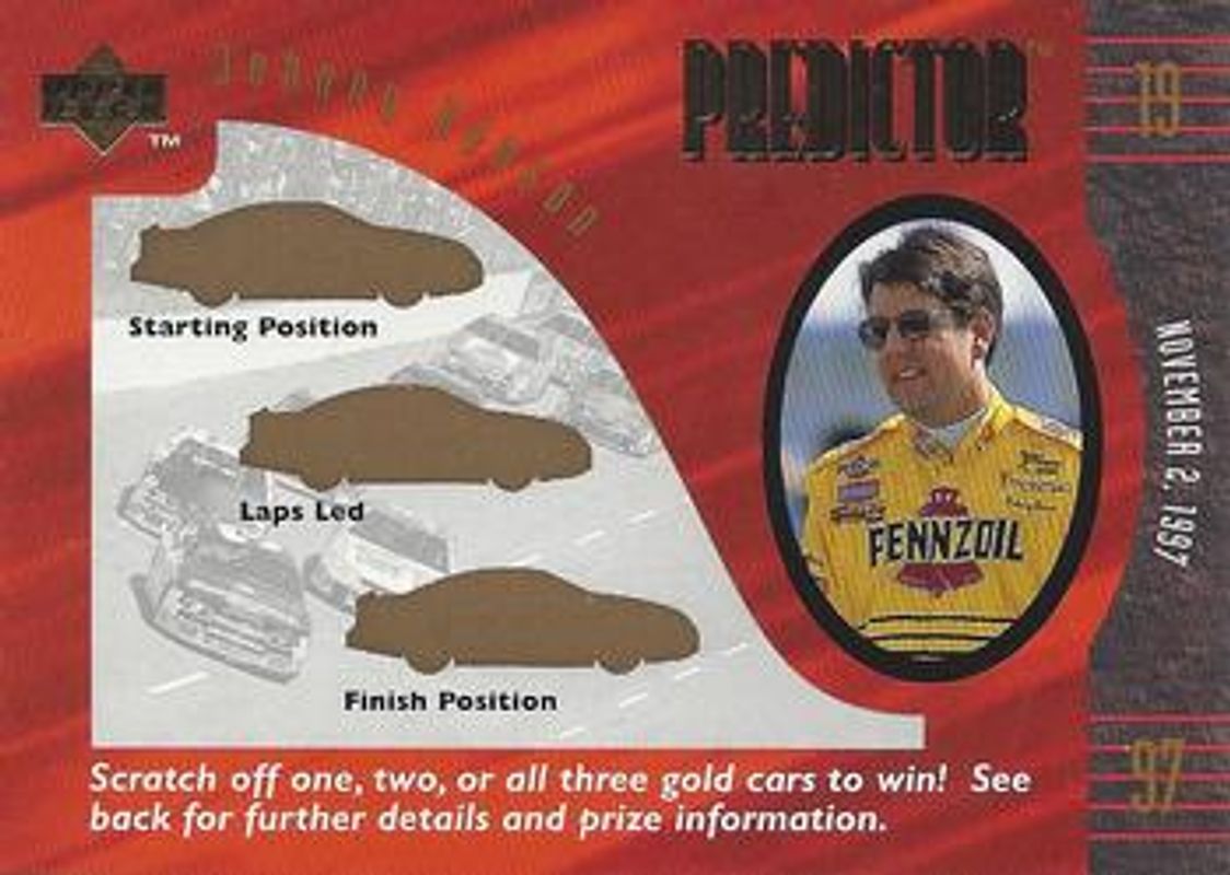 1997 Upper Deck Road to the Cup #+24 Predictor Plus