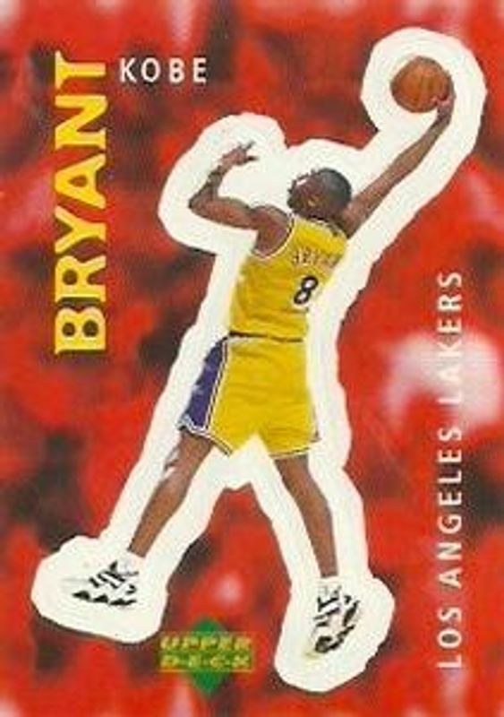 Kobe Bryant 1997 Upper Deck NBA Stickers (European) #60 Base RAW