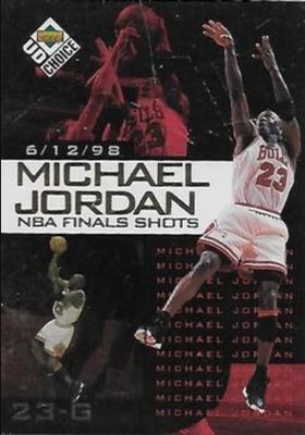 1998 Upper Deck Choice Preview #5 Michael Jordan NBA Finals Shots