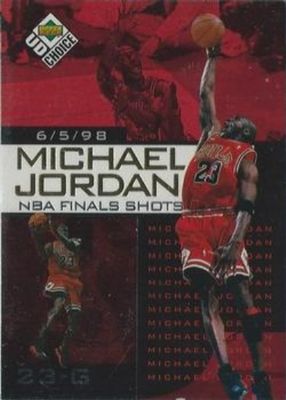 1998 Upper Deck Choice Preview #2 Michael Jordan NBA Finals Shots