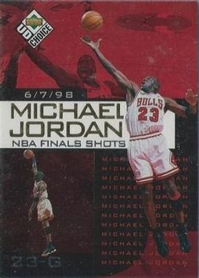 1998 Upper Deck Choice Preview #3 Michael Jordan NBA Finals Shots