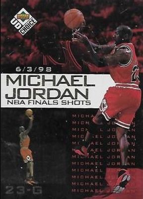1998 Upper Deck Choice Preview #1 Michael Jordan NBA Finals Shots