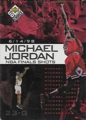 1998 Upper Deck Choice Preview #9 Michael Jordan NBA Finals Shots