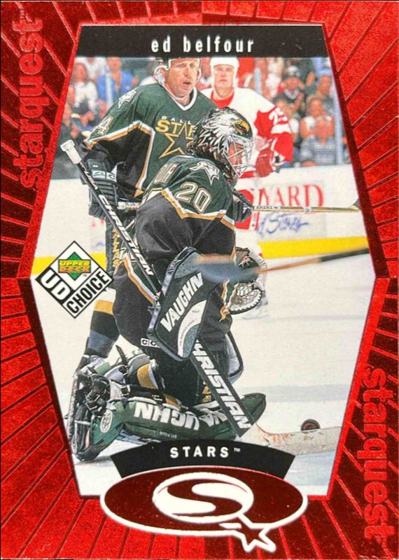 Ed Belfour 1998 Upper Deck UD Choice #SQ17 StarQuest Red RAW