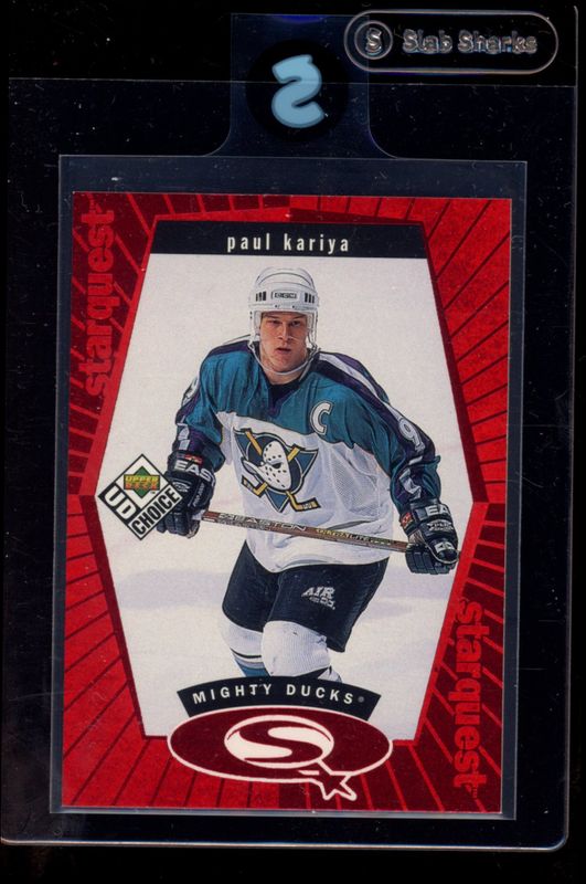 Paul Kariya 1998 Upper Deck UD Choice #SQ25 StarQuest Red RAW