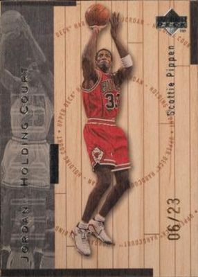 1998 Upper Deck Hardcourt #J4 Jordan Holding Court Silver /23