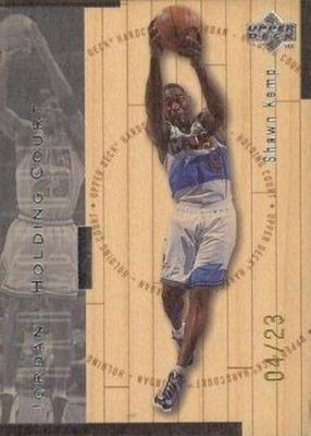 1998 Upper Deck Hardcourt #J5 Jordan Holding Court Silver /23