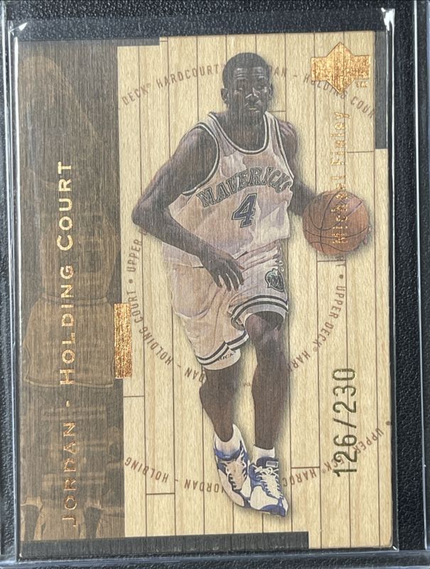 1998 Upper Deck Hardcourt #J6 Jordan Holding Court Bronze /230