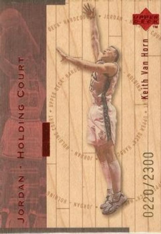 1998 Upper Deck Hardcourt #J17 Jordan Holding Court Red /2300