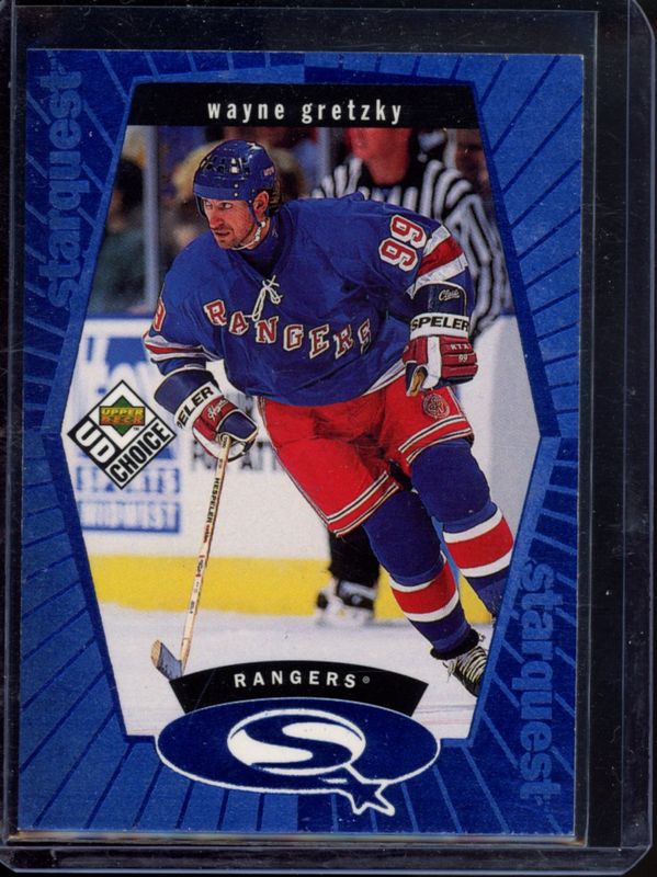 Wayne Gretzky 1998 Upper Deck UD Choice #SQ1 StarQuest Blue RAW