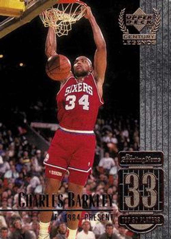 Charles Barkley 1998 Upper Deck Century Legends #33 Base RAW