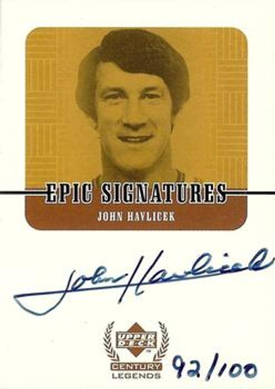 1998 Upper Deck Century Legends #JH Epic Signatures Century /100