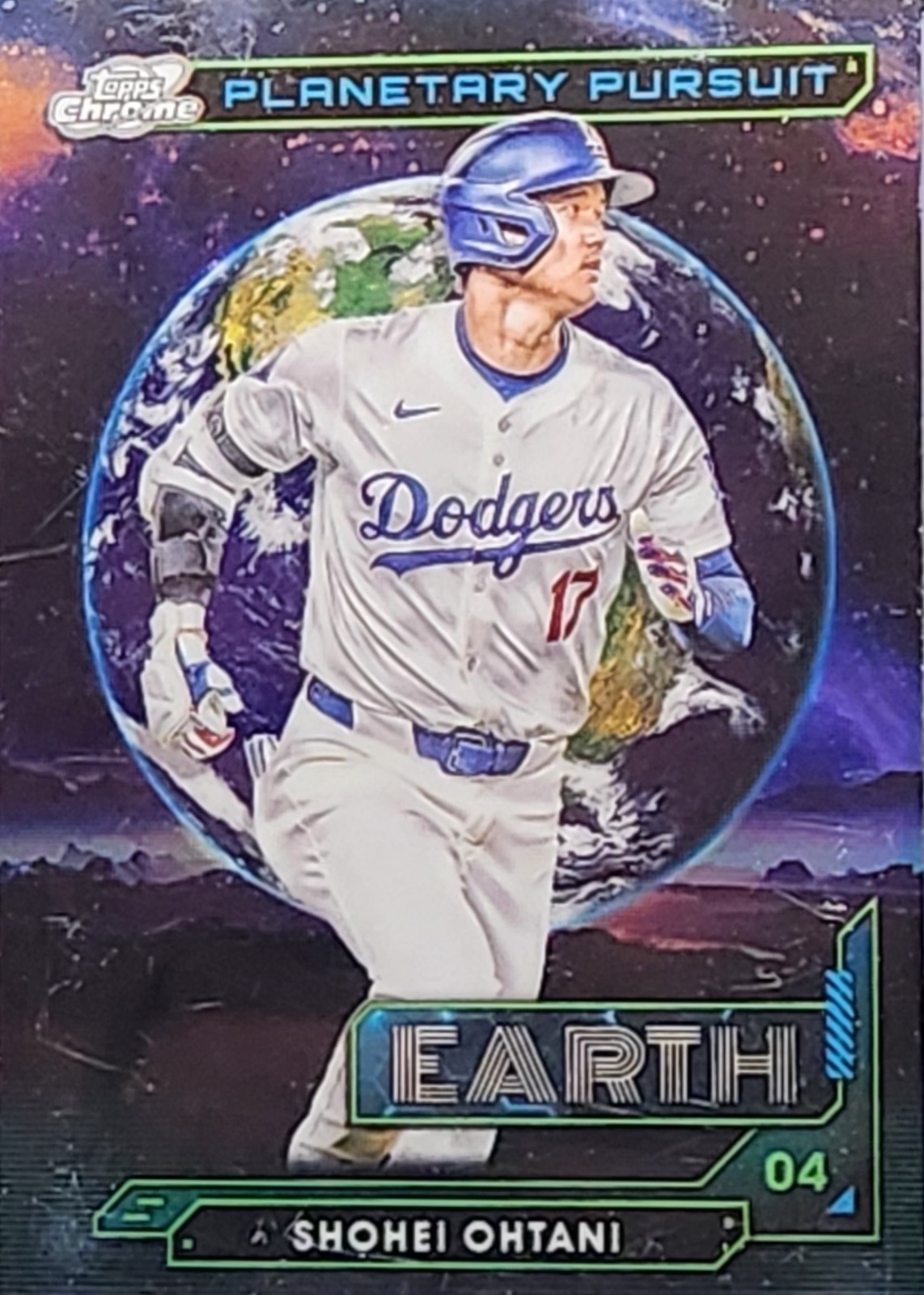Shohei Ohtani 2024 Topps Chrome Cosmic #PPE-8 Planetary Pursuit 