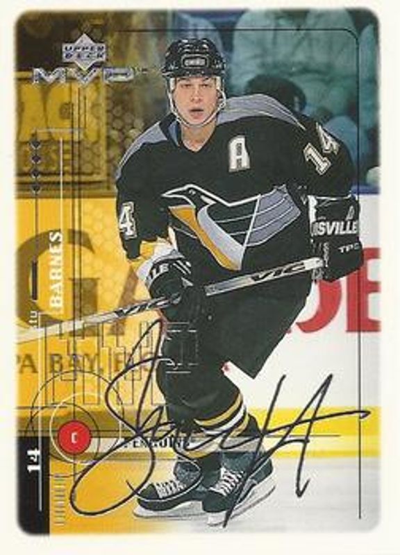 Stu Barnes 1998 Upper Deck MVP #167 Silver Script RAW