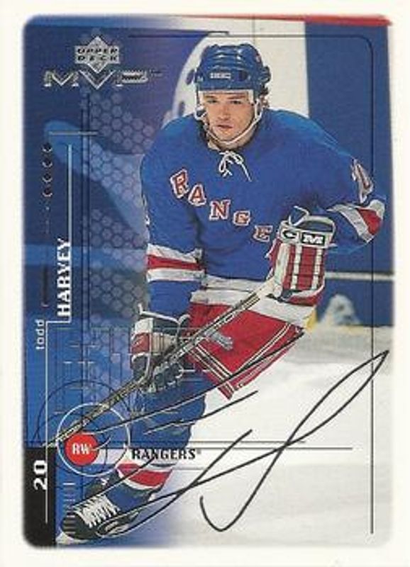 Todd Harvey 1998 Upper Deck MVP #138 Silver Script RAW