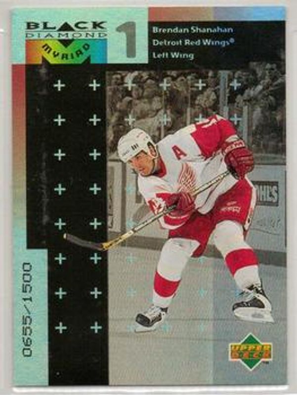 Brendan Shanahan 1998 UD Black Diamond #M9 Myriad /1500 RAW