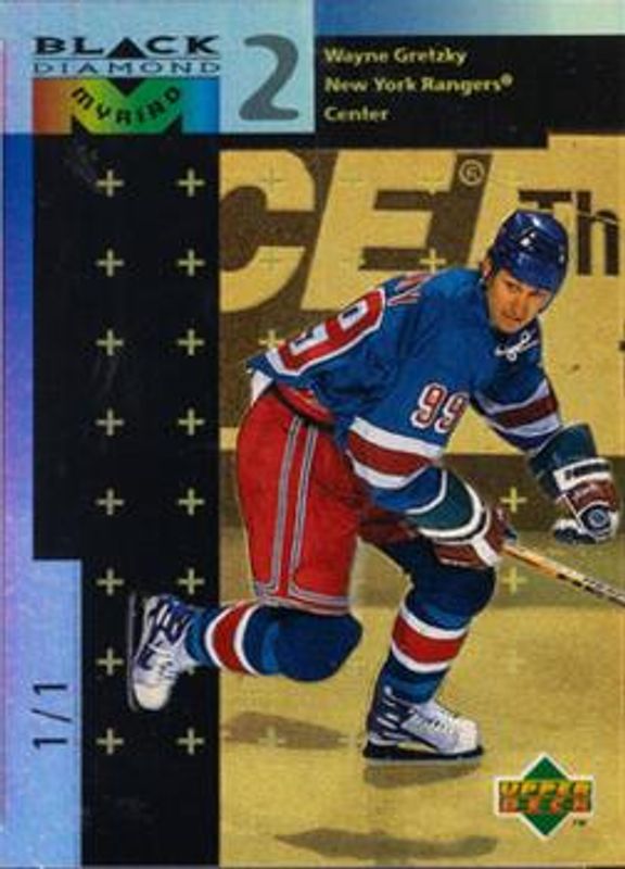 Wayne Gretzky 1998 UD Black Diamond #M27 Myriad 2 /1 RAW