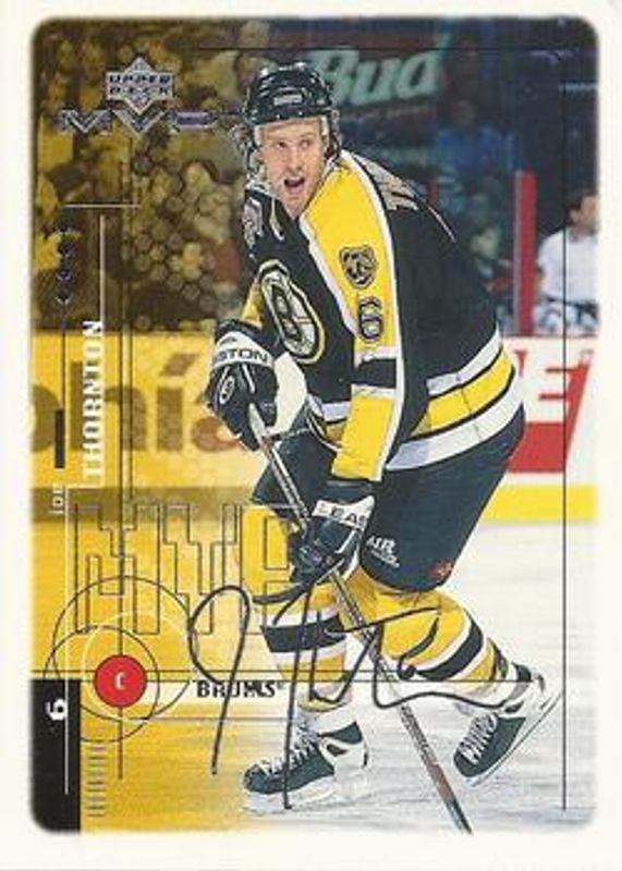 Joe Thornton 1998 Upper Deck MVP #12 Silver Script RAW