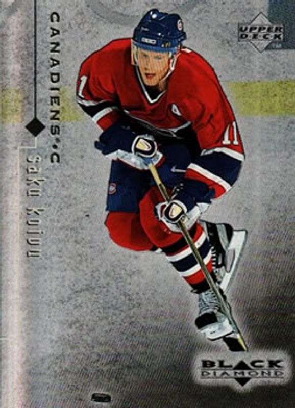 Saku Koivu 1998 UD Black Diamond #46 Base RAW