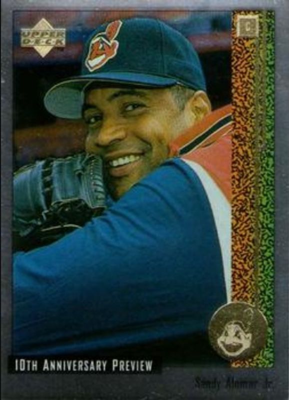 Sandy Alomar Jr. 1998 Upper Deck #17 10th Anniversary Preview RAW