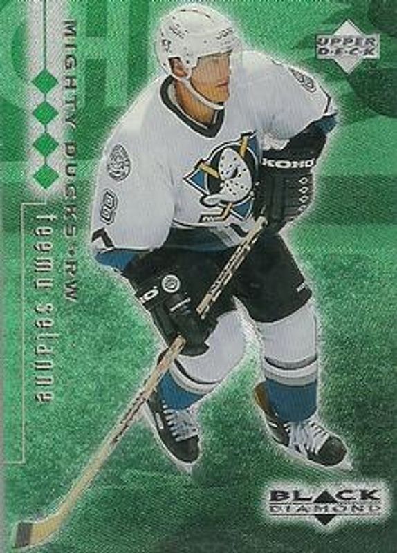Teemu Selanne 1998 UD Black Diamond #2 Quadruple Diamond /100 RAW