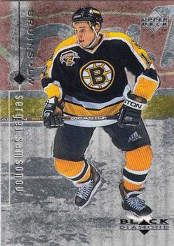Sergei Samsonov 1998 UD Black Diamond #5 Base RAW