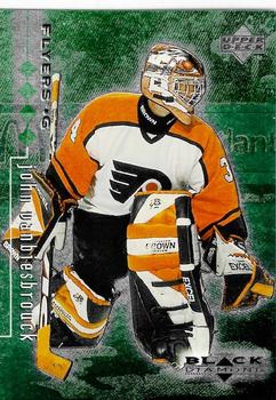 John Vanbiesbrouck 1998 UD Black Diamond #64 Quadruple Diamond /100 RAW
