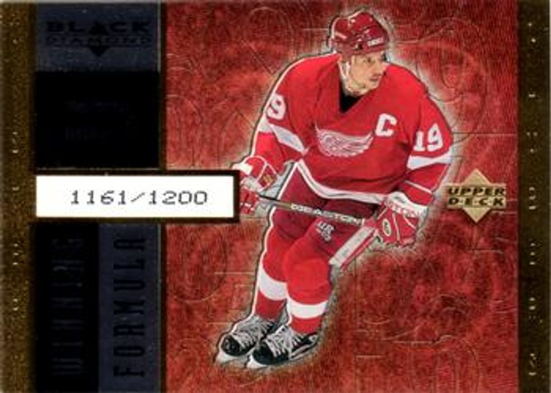 Steve Yzerman 1998 UD Black Diamond #WF11 Winning Formula Gold /850 RAW