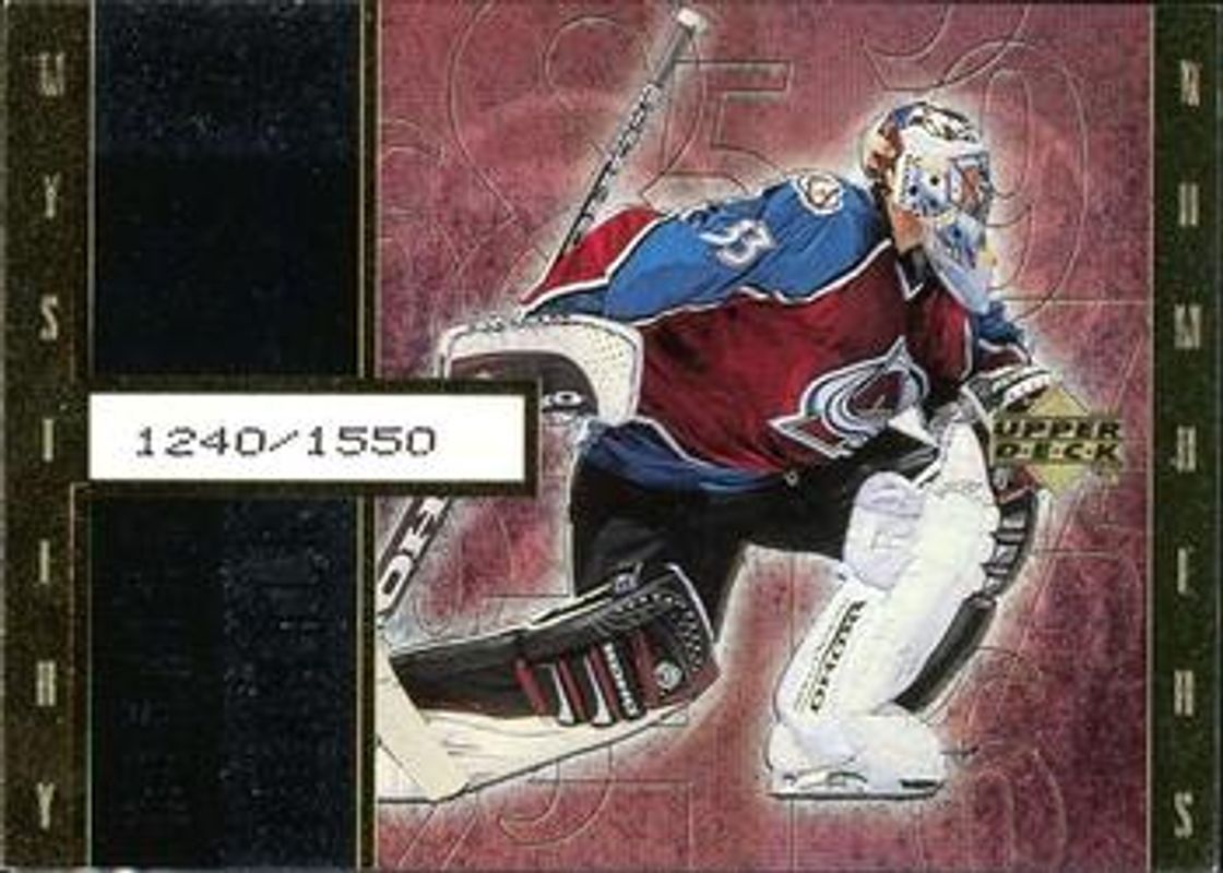 Patrick Roy 1998 UD Black Diamond #WF6 Winning Formula Gold /850 RAW