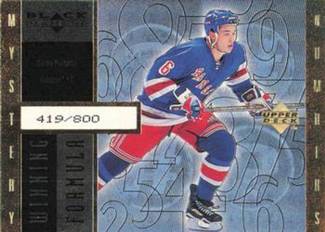 Manny Malhotra 1998 UD Black Diamond #WF14 Winning Formula Gold /850 Rookie RAW