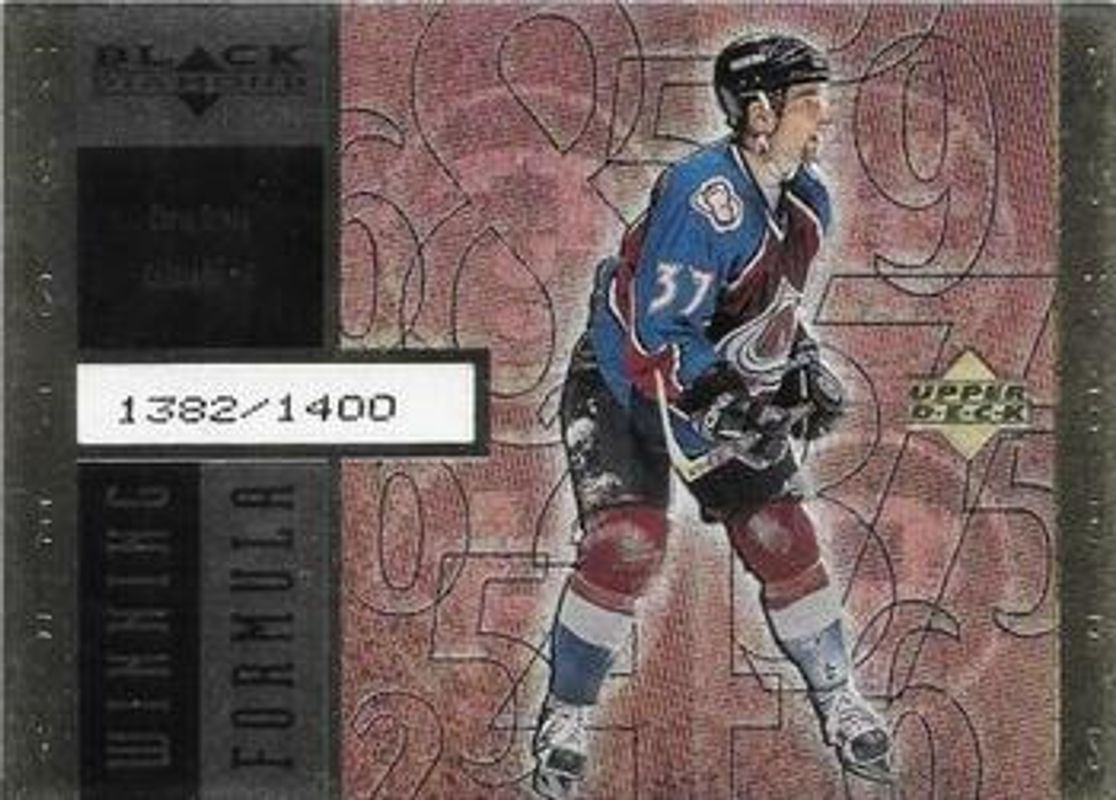 Chris Drury 1998 UD Black Diamond #WF16 Winning Formula Gold /850 Rookie RAW