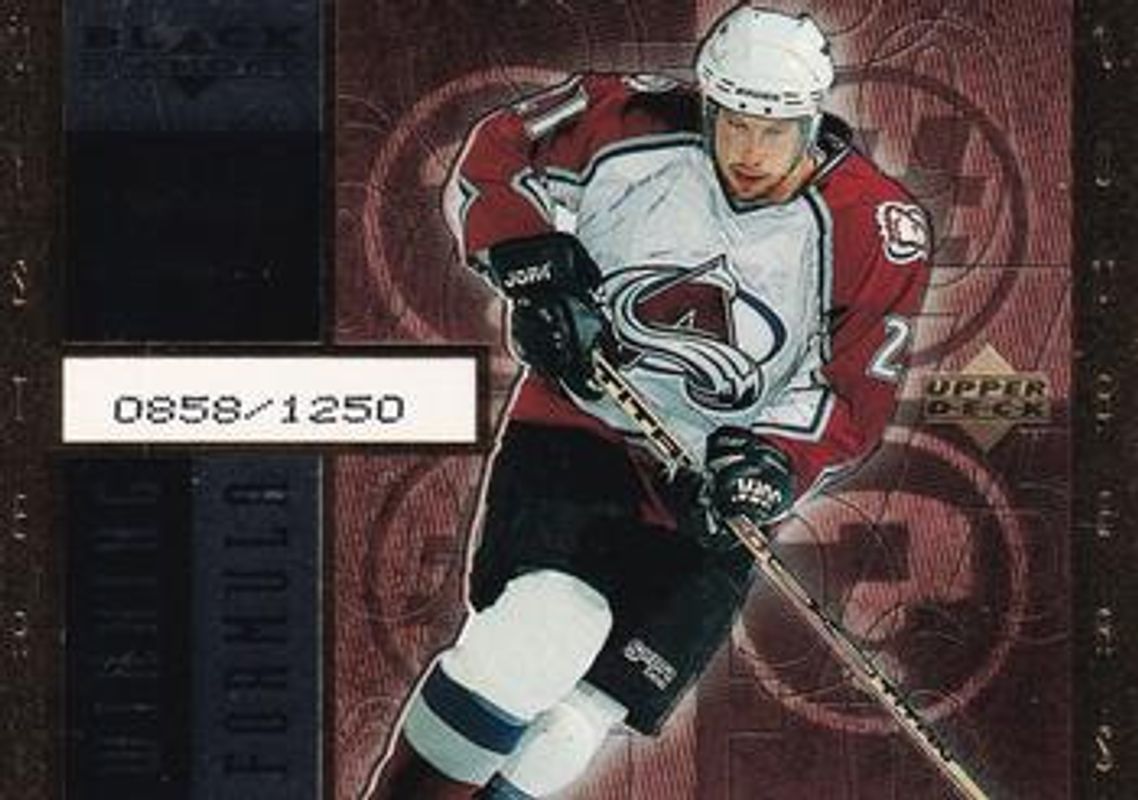 Peter Forsberg 1998 UD Black Diamond #WF7 Winning Formula Gold /850 RAW