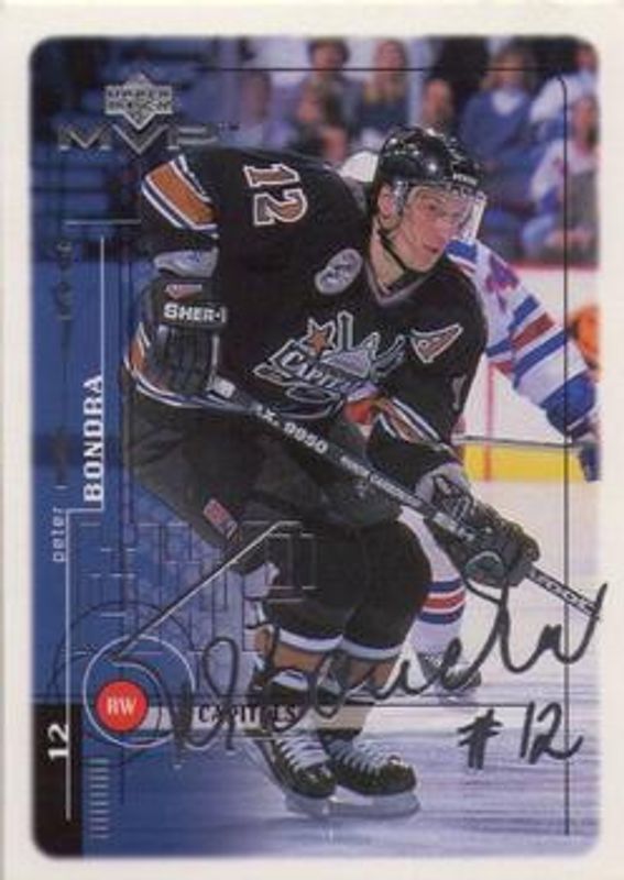 Peter Bondra 1998 Upper Deck MVP #209 Silver Script RAW