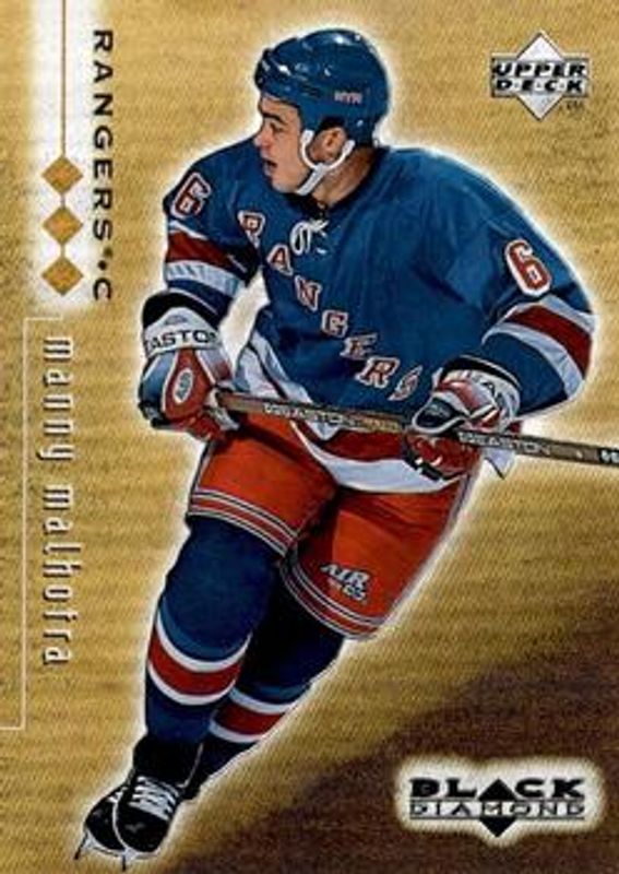 Manny Malhotra 1998 UD Black Diamond #57 Triple Diamond /1000 Rookie RAW