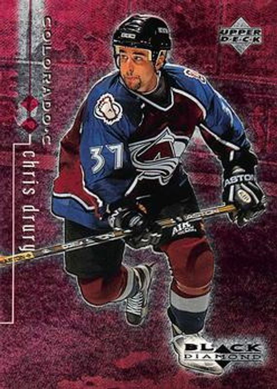 Chris Drury 1998 UD Black Diamond #24 Double Diamond /2000 Rookie RAW