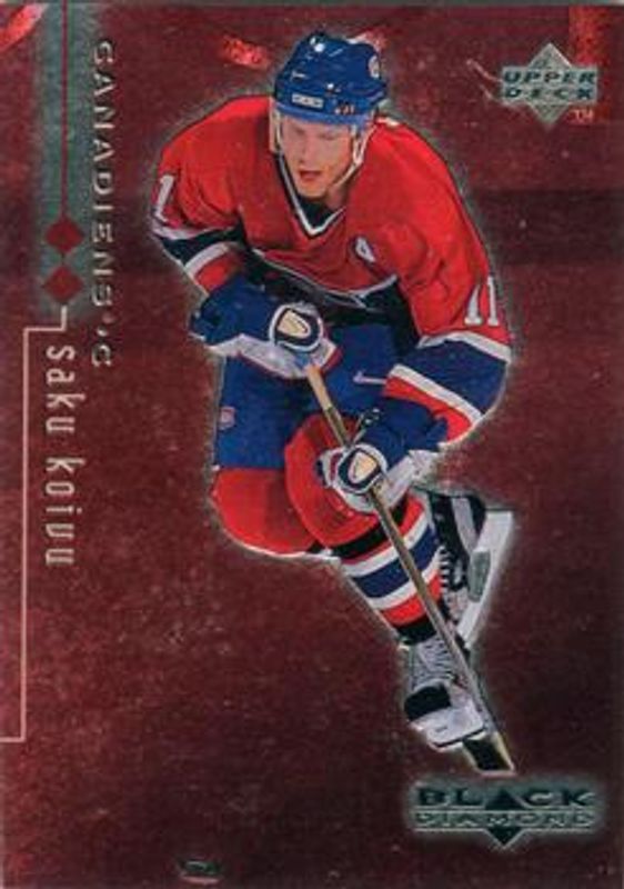 Saku Koivu 1998 UD Black Diamond #46 Double Diamond /2000 RAW