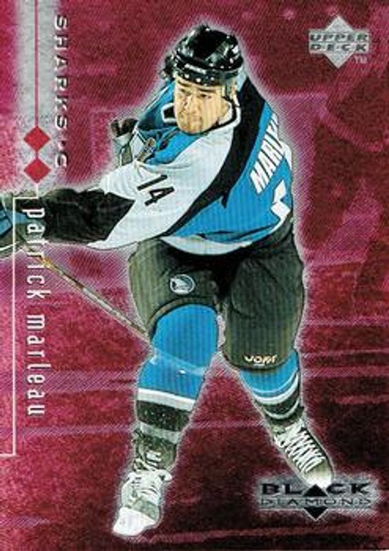 Patrick Marleau 1998 UD Black Diamond #72 Double Diamond /2000 RAW