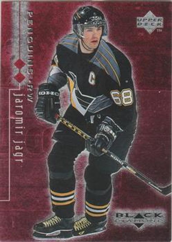Jaromir Jagr 1998 UD Black Diamond #69 Double Diamond /2000 RAW