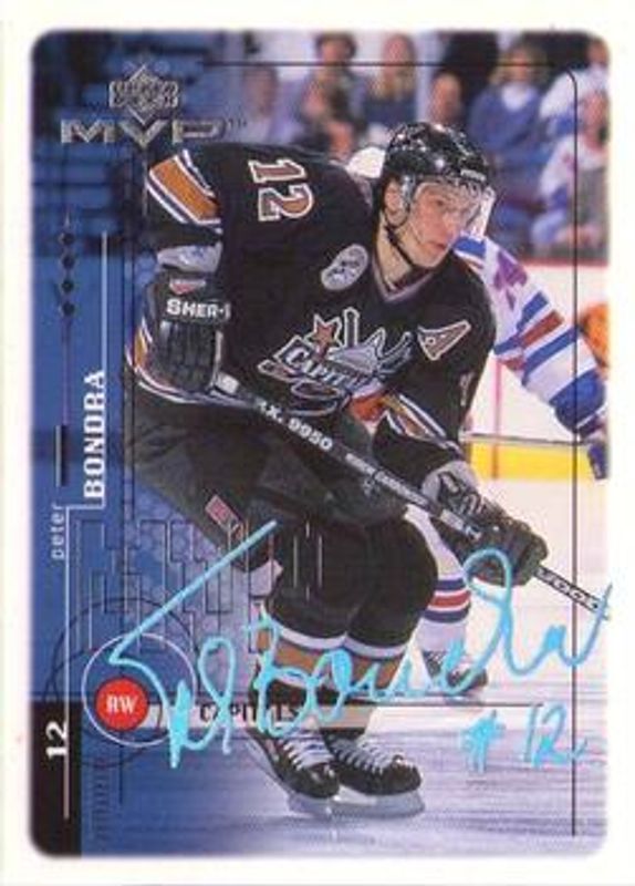 Peter Bondra 1998 Upper Deck MVP #209 Super Script /25 RAW