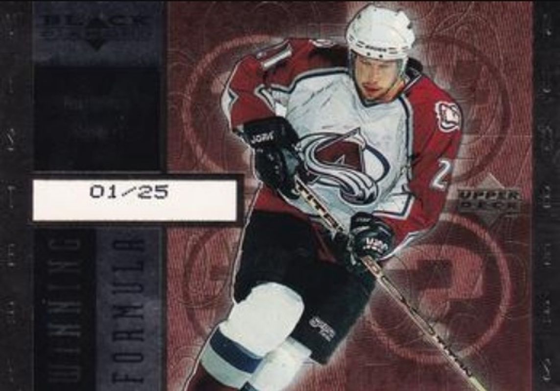 Peter Forsberg 1998 UD Black Diamond #WF7 Winning Formula Platinum /17 RAW
