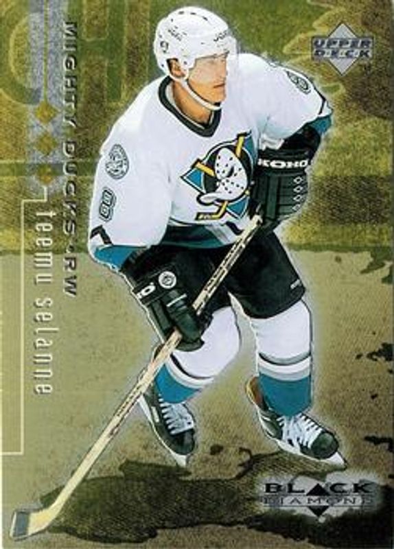 Teemu Selanne 1998 UD Black Diamond #2 Triple Diamond /1000 RAW