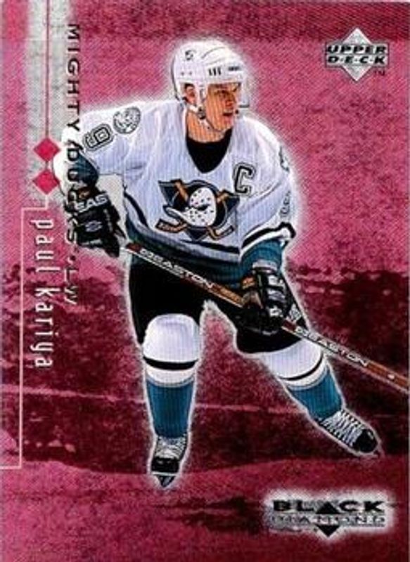 Paul Kariya 1998 UD Black Diamond #1 Double Diamond /2000 RAW