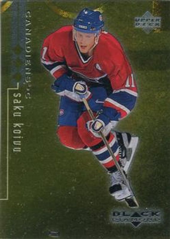 Saku Koivu 1998 UD Black Diamond #46 Triple Diamond /1000 RAW