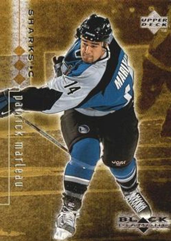 Patrick Marleau 1998 UD Black Diamond #72 Triple Diamond /1000 RAW