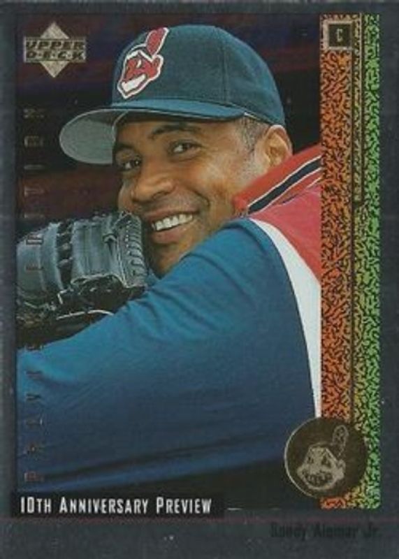 Sandy Alomar Jr. 1998 Upper Deck #17 10th Anniversary Preview Edition Retail RAW